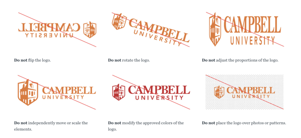 Campbell brand style guide example 2